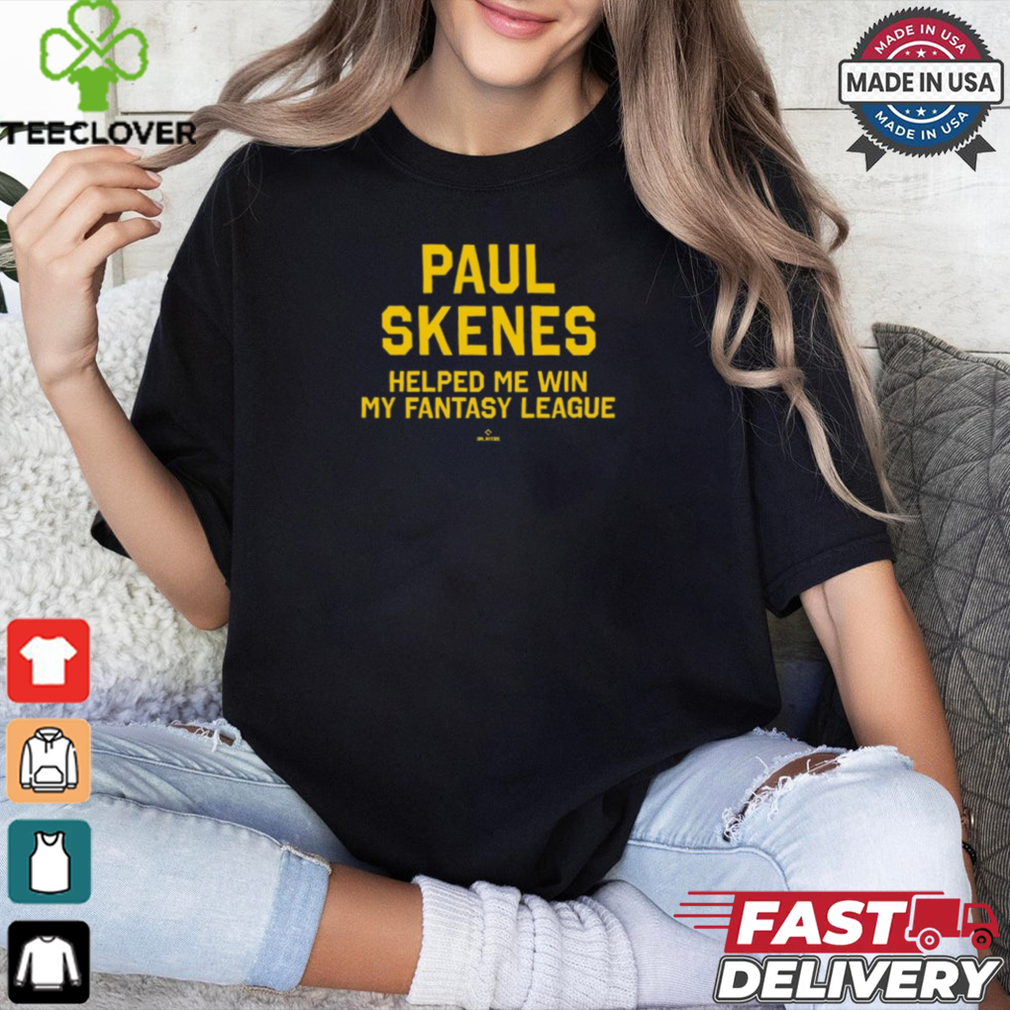 Official Pittsburgh Pirates MLB 2024 Paul Skenes Helped Me Win My Fantasy League t shirt Official Pittsburgh Pirates MLB 2024 Paul Skenes Helped Me Win My Fantasy League t shirt
