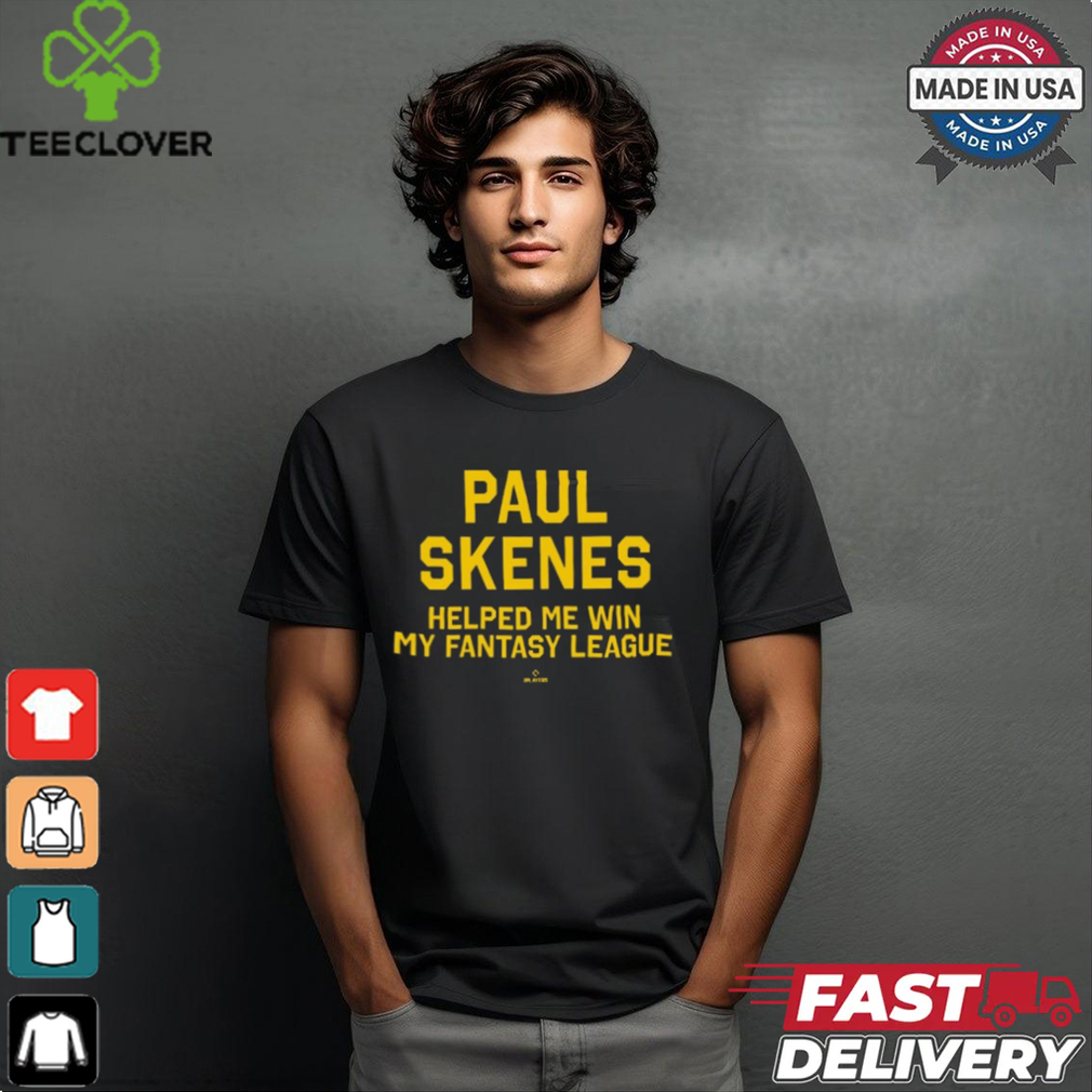 Official Pittsburgh Pirates MLB 2024 Paul Skenes Helped Me Win My Fantasy League t shirt Official Pittsburgh Pirates MLB 2024 Paul Skenes Helped Me Win My Fantasy League t shirt