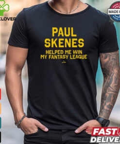 Official Pittsburgh Pirates MLB 2024 Paul Skenes Helped Me Win My Fantasy League t shirt