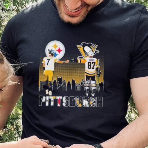 Official Pittsburgh Sports Ben Roethlisberger And Sidney Crosby Signatures Shirt