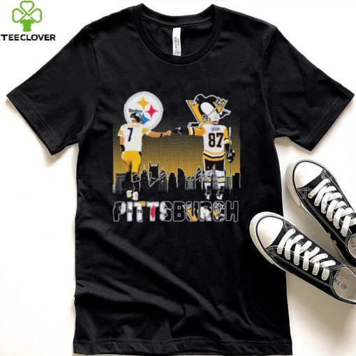 Official Pittsburgh Sports Ben Roethlisberger And Sidney Crosby Signatures Shirt