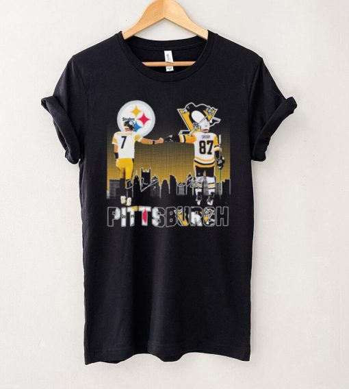 Official Pittsburgh Sports Ben Roethlisberger And Sidney Crosby Signatures Shirt