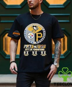 Official Pittsburgh Sports Teams City Of Champions 2024 T Shirt