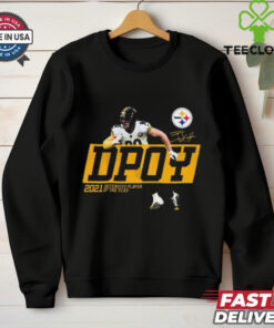 Official Pittsburgh Steelers NFL #90 T.J. Watt 2021 Defensive Player of the Year Signature t shirt