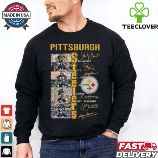 Official Pittsburgh Steelers NFL Players Signatures 2025 Shirt