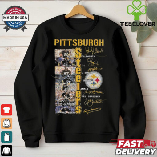 Official Pittsburgh Steelers NFL Players Signatures 2025 Shirt