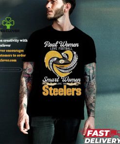 Official Pittsburgh Steelers Real Women Love Football Smart Women Love Steelers Diamond Heart 2024 Shirt