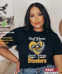 Official Pittsburgh Steelers Real Women Love Football Smart Women Love Steelers Diamond Heart 2024 Shirt