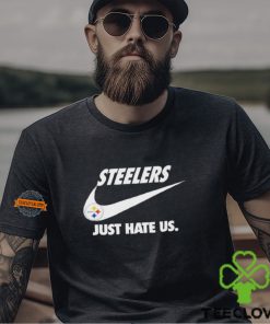 Official Pittsburgh Steelers True Football Team Just Hate Us Slogan T Shirt