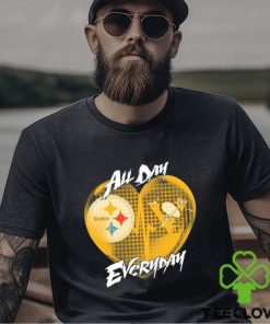 Official Pittsburgh Steelers and Pittsburgh Penguins All day Everyday shirt