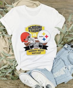 Official Pittsburgh Steelers vs. Cleveland Browns Monday Night Matchup 2023 shirt