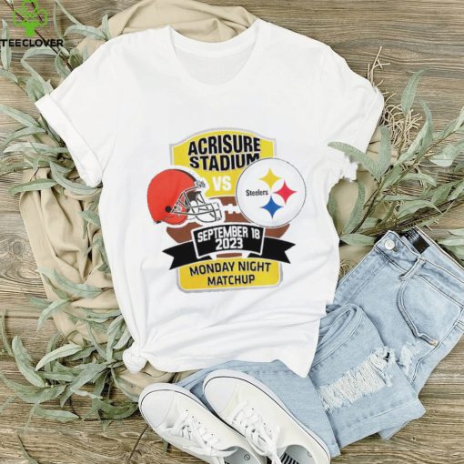 Official Pittsburgh Steelers vs. Cleveland Browns Monday Night Matchup 2023 shirt