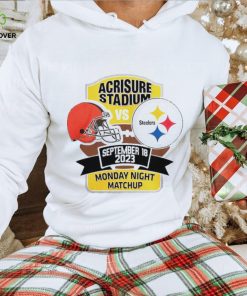 Official Pittsburgh Steelers vs. Cleveland Browns Monday Night Matchup 2023 shirt