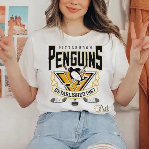 Official Pittsburgh penguins hockey 1967 vintage T shirt