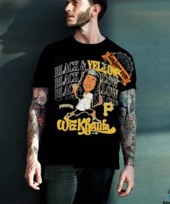 Official Pittsburgh pirates x wiz khalifa black T shirt