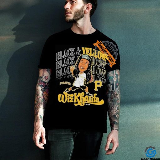 Official Pittsburgh pirates x wiz khalifa black T shirt