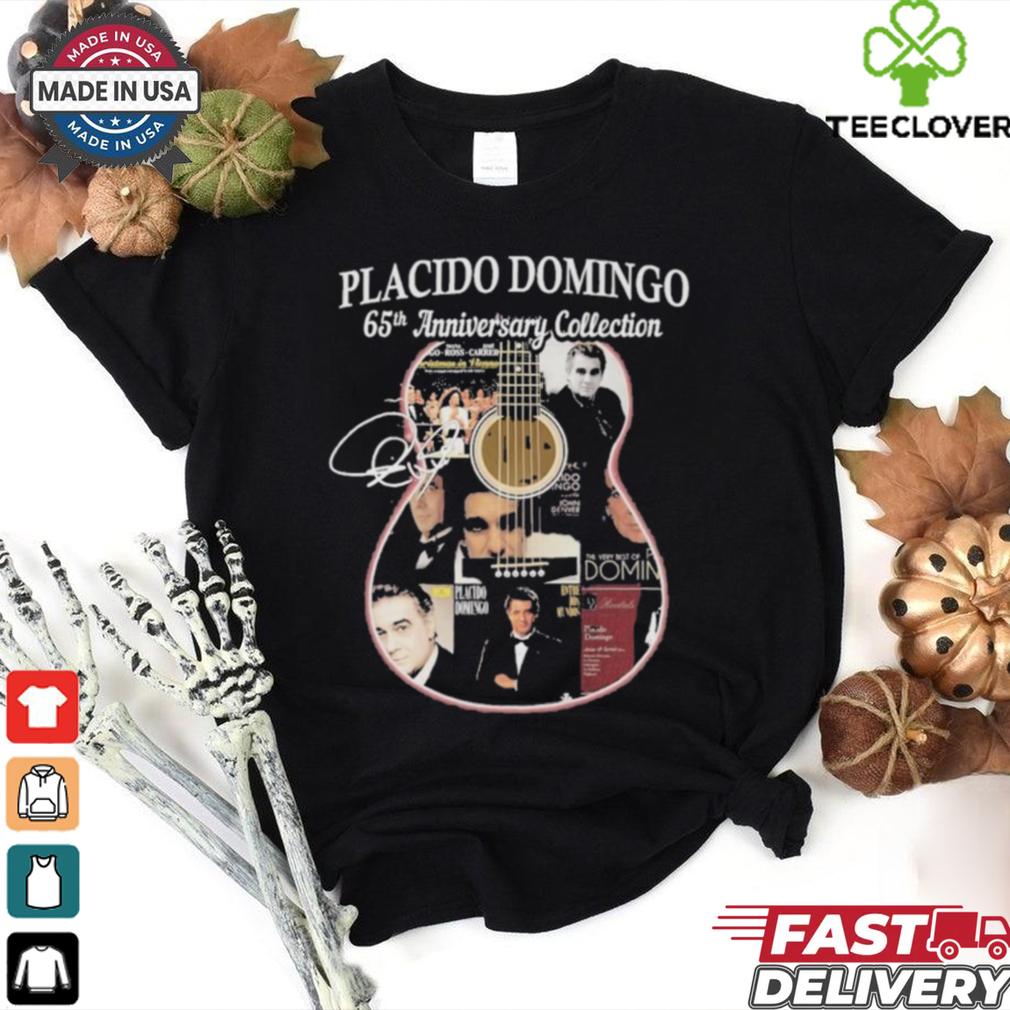 Official Placido Domingo 65th Anniversary Collection Signature T Shirt Official Placido Domingo 65th Anniversary Collection Signature T Shirt