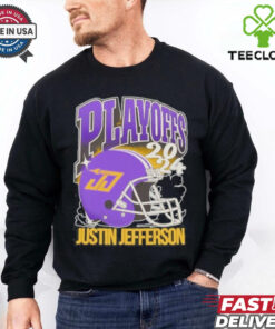 Official Playoffs 2024 Justin Jefferson T shirt