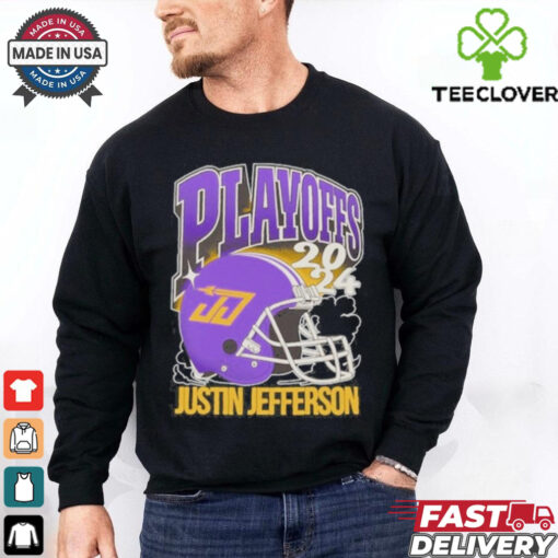 Official Playoffs 2024 Justin Jefferson T shirt