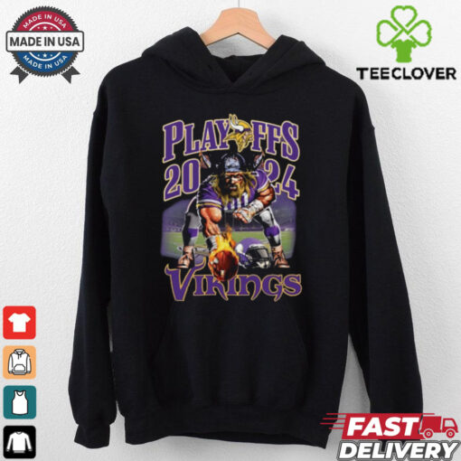 Official Playoffs 2024 Vikings Mascot Shirt
