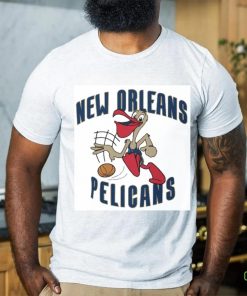 Official Po’ The Pelican Blue Gold Outline New Orleans Bird Basketball T hoodie, sweater, longsleeve, shirt v-neck, t-shirt