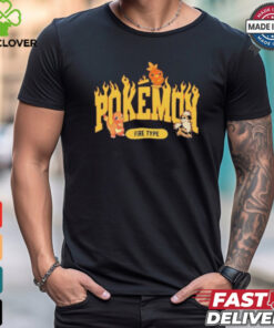 Official Pokemon Fire Type 2024 Graphic T Shirt