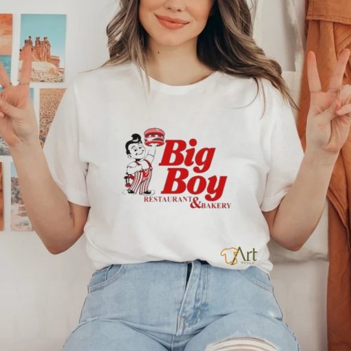 Official Poolman Wearing Big Boy Restaurant & Bakery Shirt