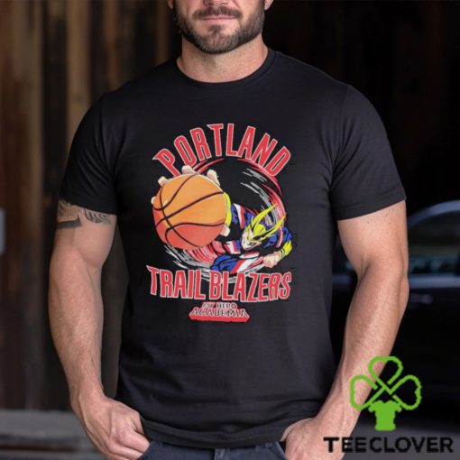 Official Portland Trail Blazers Hyperfly Unisex NBA x My Hero Academia All Might Smash T Shirt