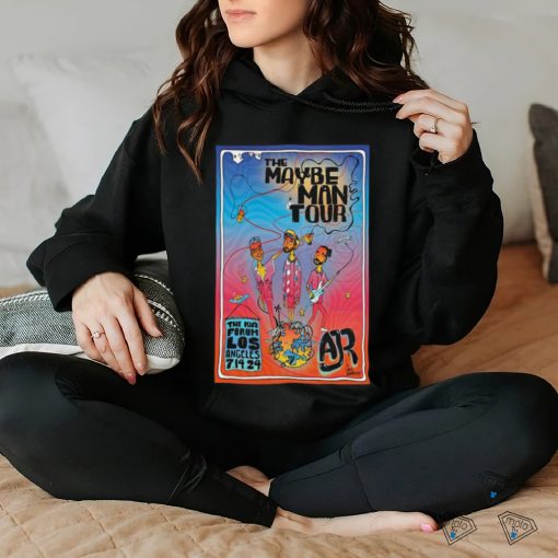 Official Poster AJR July 14 2024 Kia Forum in Inglewood CA t shirt