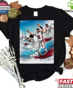 Official Poster Atlanta Falcons We Swag When We Surf Painting t shirt