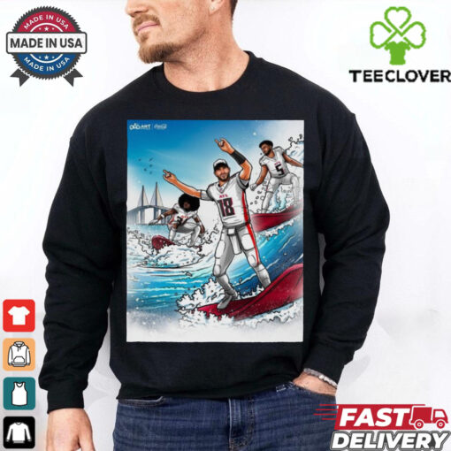 Official Poster Atlanta Falcons We Swag When We Surf Painting t shirt