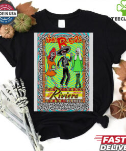 Official Poster B 52s Nov 02 2024 Riviera Theatre in Chicago, IL Event t shirt