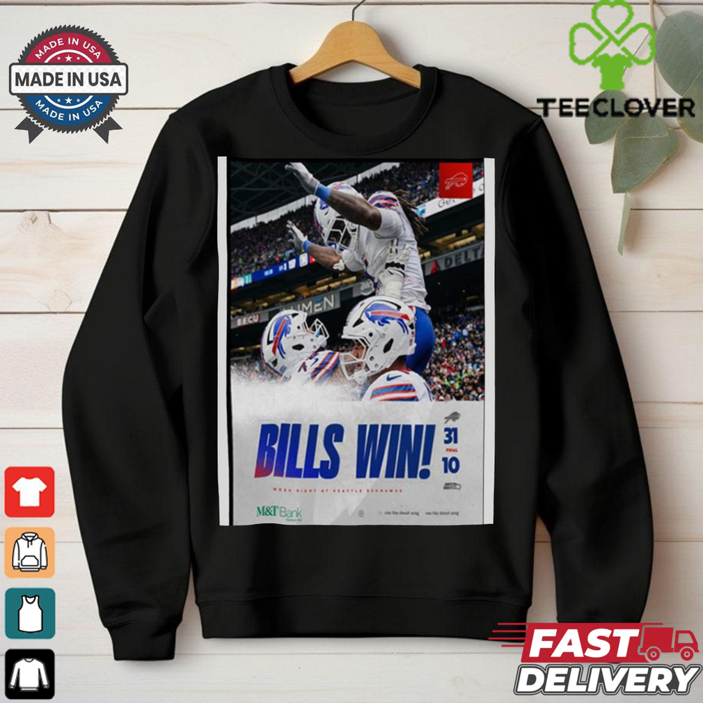Official Poster Bills Win Week Eight At Seattle Seahawks 2024 t shirt Official Poster Bills Win Week Eight At Seattle Seahawks 2024 t shirt