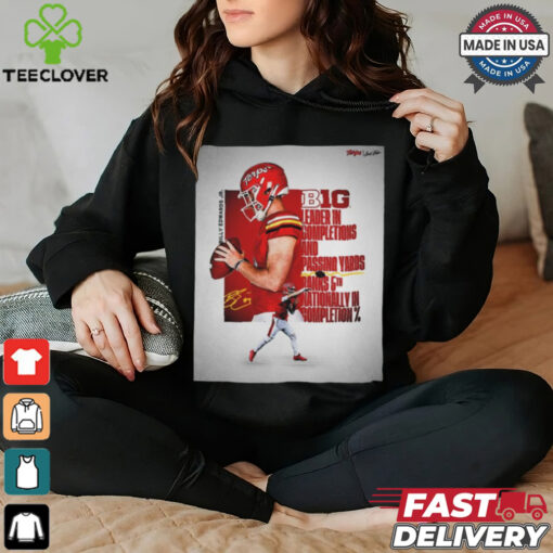 Official Poster Billy Edwards Jr. Maryland Terrapins Big Leader In Completion And Passing Yards Rank 5th Nationally In Completion t shirt