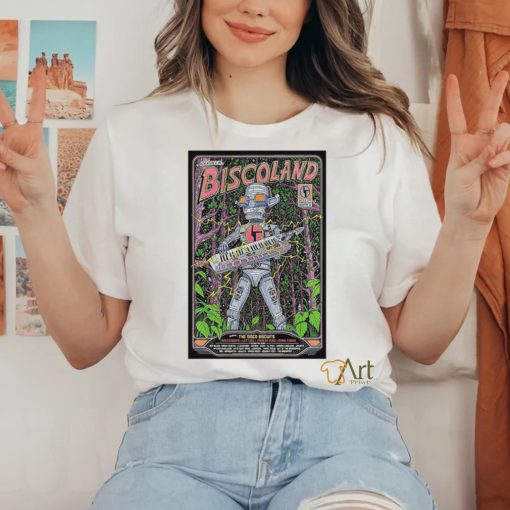 Official Poster Biscoland July 4 6 2024 Wonderland Forest in Lafayette NY t hoodie, sweater, longsleeve, shirt v-neck, t-shirt