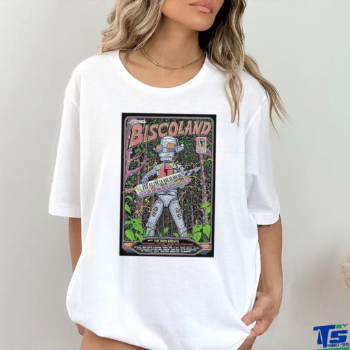 Official Poster Biscoland July 4 6 2024 Wonderland Forest in Lafayette NY t hoodie, sweater, longsleeve, shirt v-neck, t-shirt