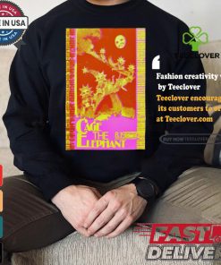 Official Poster Cage The Elephant Aug 19 2024 Hartford HealthCare Amphitheater in Bridgeport CT t shirt 3 Official Poster Cage The Elephant Aug 19 2024 Hartford HealthCare Amphitheater in Bridgeport CT t shirt