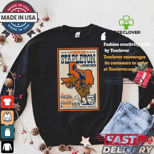 Official Poster Chris Stapleton Aug 24 2024 Minute Maid Park In Houston TX t hoodie, sweater, longsleeve, shirt v-neck, t-shirt