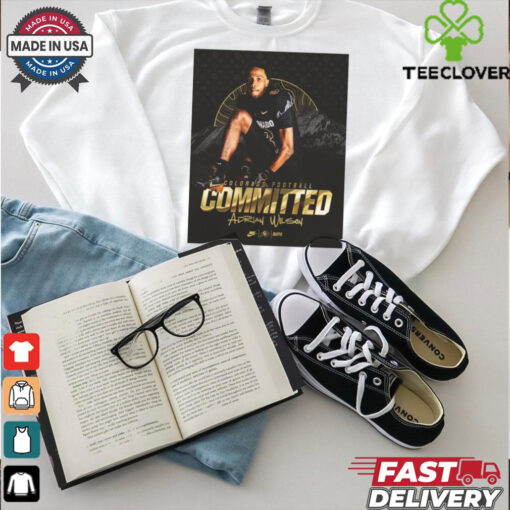 Official Poster Colorado Buffaloes football Commited Adrian Wilson t shirt