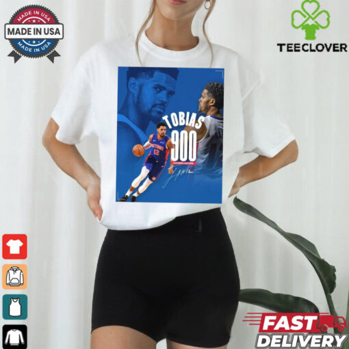 Official Poster Detroit Pistons Congratulations to Tobias Harris for playing in his 900th NBA game Signature t shirt