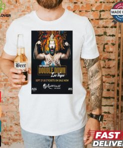 Official Poster Double Down Sept 27 28th 2024 Bert Kreischer Resorts World In Vegas t shirt