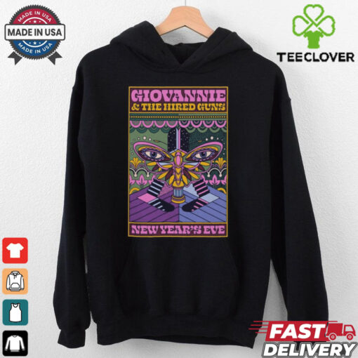 Official Poster Giovannie And The Hired Guns NYE Show December 31 2024 Tulips FTW in Fort Worth TX Tour t shirt