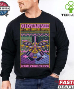Official Poster Giovannie And The Hired Guns NYE Show December 31 2024 Tulips FTW in Fort Worth TX Tour t shirt