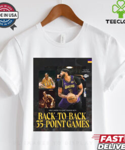 Official Poster Los Angeles Lakers Only Lakers To Starts Season With Back To Back 35 Point Games t shirt