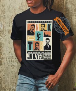 Official Poster New Kid On The Block July 16 17 2024 FirstBank Amphitheater Franklin TN t shirt
