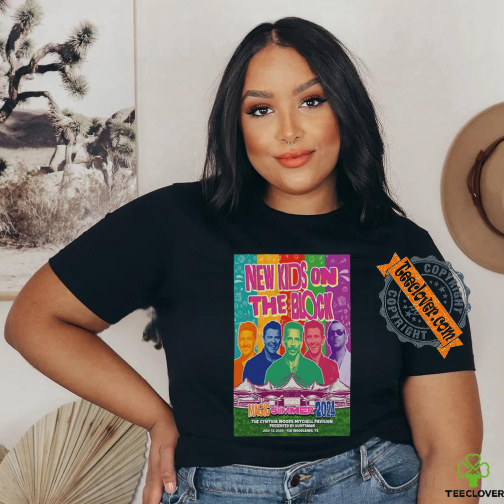 Official Poster New Kids On The Block Tour In Woodlands TX On July 13 2024 t shirt Official Poster New Kids On The Block Tour In Woodlands TX On July 13 2024 t shirt