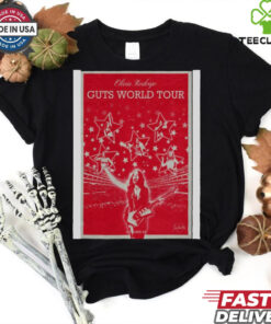 Official Poster Olivia Rodrigo Oct 29 2024 Guts World Tour t shirt