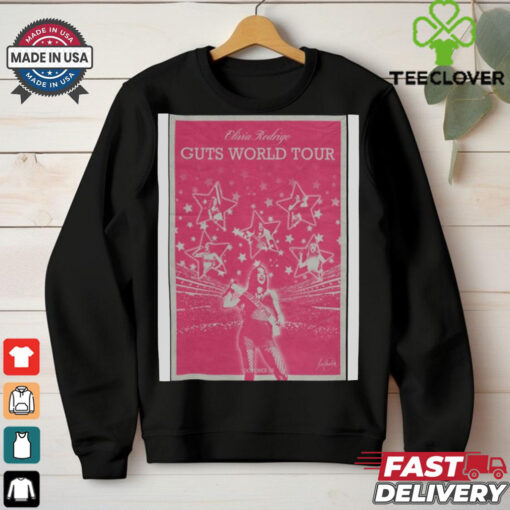 Official Poster Olivia Rodrigo October 29 2024 Guts World Tour t shirt