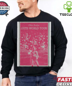 Official Poster Olivia Rodrigo October 29 2024 Guts World Tour t shirt
