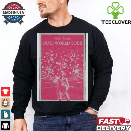 Official Poster Olivia Rodrigo October 29 2024 Guts World Tour t shirt